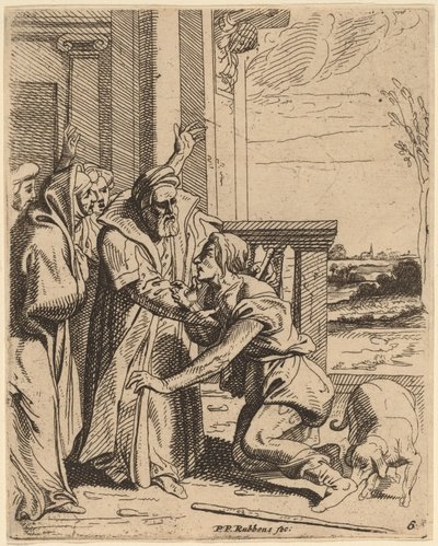Il figliol prodigo accolto dal padre da Theodoor van Thulden after Sir Peter Paul Rubens