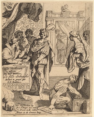 Il figliol prodigo riceve la sua eredità da Theodoor van Thulden after Sir Peter Paul Rubens