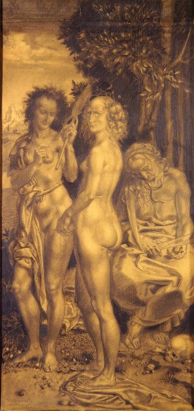 Le tre età della vita (pannello destro) da Theodor Baierl