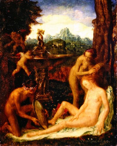 Venere alla sua toilette da Theodor Baierl