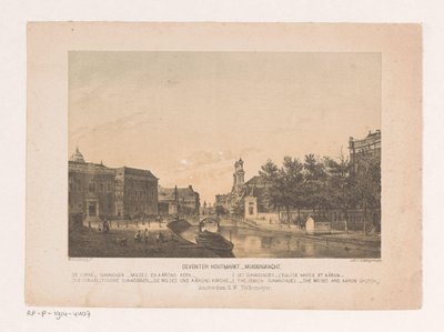 Deventer Houtmarkt e Muidergracht ad Amsterdam da Theodor Brüggemann