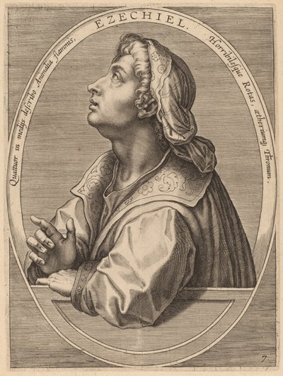 Ezechiele da Theodor Galle after Jan van der Straet