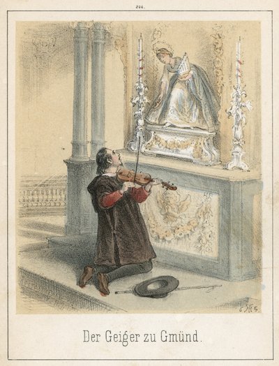 Il violinista di Gmund da Theodor Hosemann