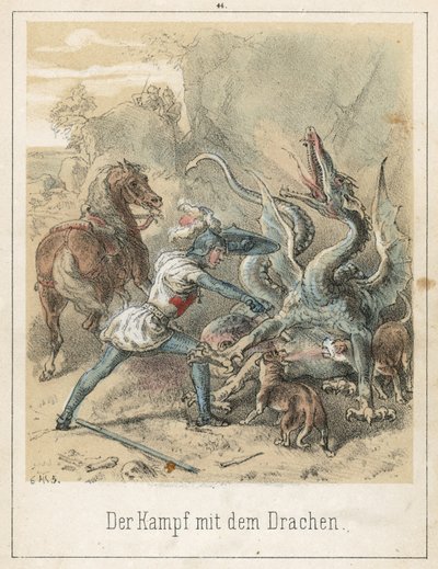 La Lotta con il Drago da Theodor Hosemann