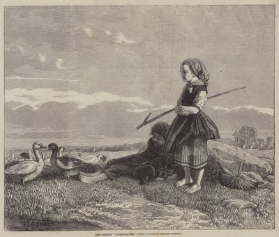 La fanciulla delle oche tedesca da Theodor Hosemann