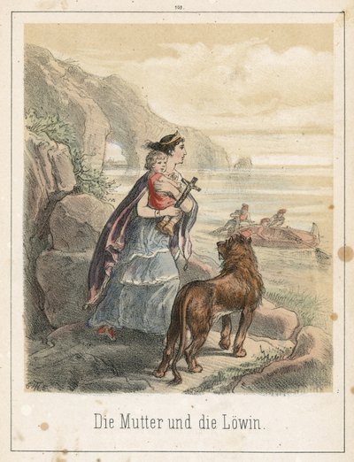 La madre e il leone da Theodor Hosemann