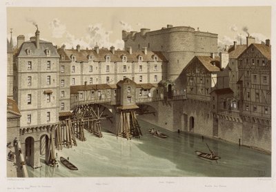 Le petit Chatelet et le petit pont da Theodor Josef Hubert Hoffbauer