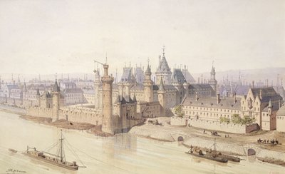 Il Louvre durante il regno di Carlo V (1337-80) 
