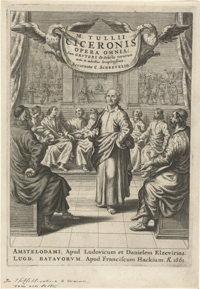 Cicerone e figure in discussione da Theodor Matham