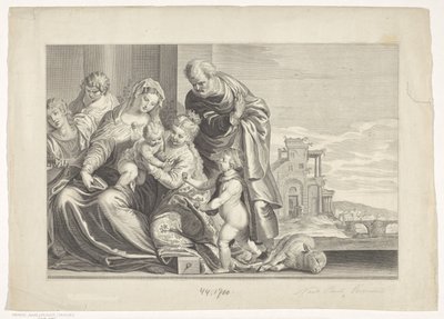 Matrimonio mistico di Santa Caterina da Theodor Matham