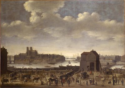 Il Quai e il Pont de la Tournelle, ca. 1646 da Theodor Matham