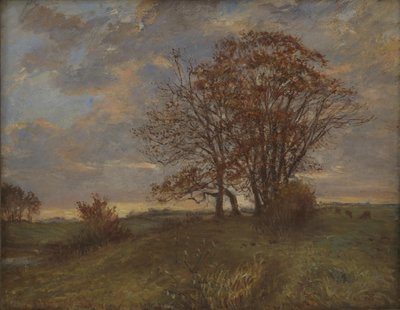 Paesaggio vicino a Borup, Zelanda. Sera da Theodor Philipsen