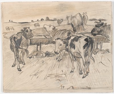 Vitelli al pozzo di Gammelgård da Theodor Philipsen