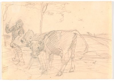 Mandriano con tre vitelli da Theodor Philipsen