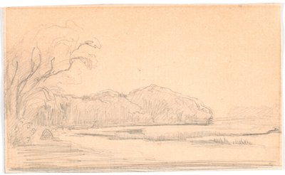 Paesaggio boscoso con lago da Theodor Philipsen