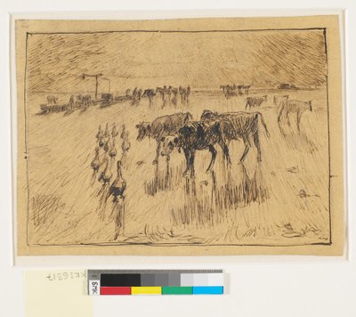 Con il sole negli occhi. Hollænderbrønden a Saltholmen, tardo pomeriggio da Theodor Philipsen