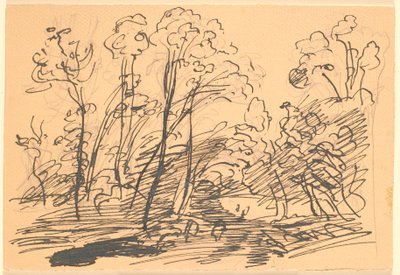 Paesaggio Forestale con Alberi Slanciati da Theodor Philipsen