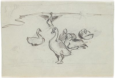 Studio di oche da Theodor Philipsen