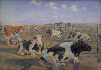 Il luogo della mungitura a Meilgård da Theodor Philipsen