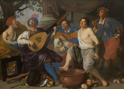 Allegoria dei cinque sensi da Theodor Rombouts