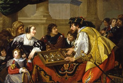 I giocatori di backgammon da Theodor Rombouts