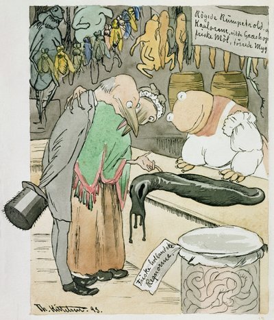 Un negozio di prelibatezze da Theodor Kittelsen
