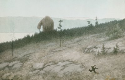Ash lad e il troll da Theodor Kittelsen