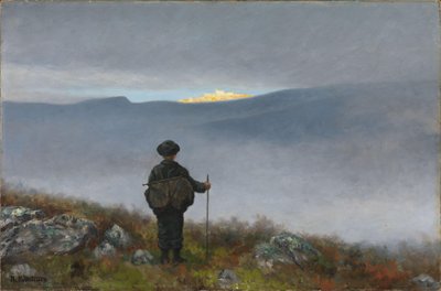 Lontano, lontano il Palazzo di Soria Moria brillava come oro da Theodor Kittelsen