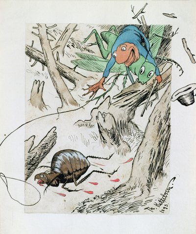 Caccia alle pulci nella foresta vergine da Theodor Kittelsen