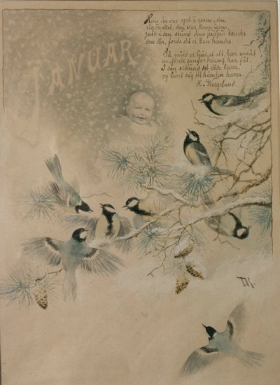 Gennaio da Theodor Kittelsen