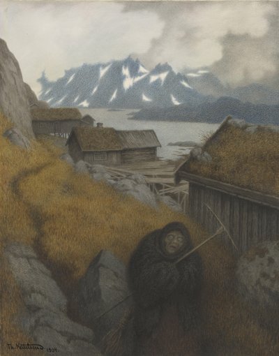 Lei copre tutto il paese da Theodor Kittelsen