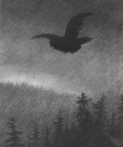 La peste nera (disegno) da Theodor Severin Kittelsen