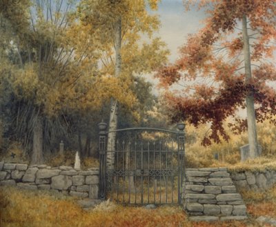 Il cimitero di Bråtebakken da Theodor Kittelsen