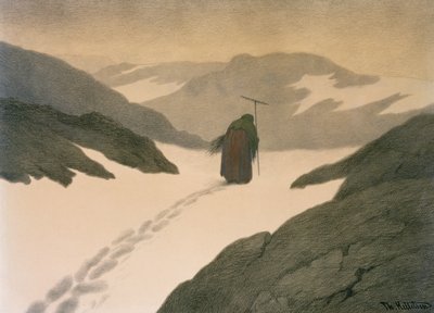 La peste sulla montagna da Theodor Kittelsen