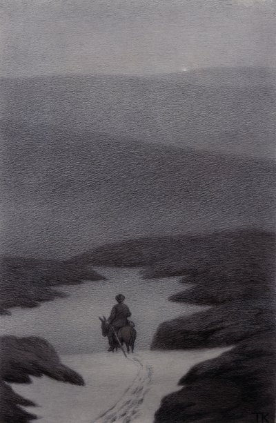 Sì, vedo qualcosa molto lontano disse il ragazzo, sta scintillando da Theodor Kittelsen