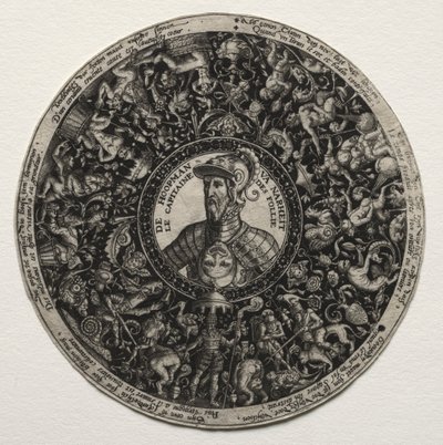 Progetto per un piatto con medaglioni da Theodor de Bry