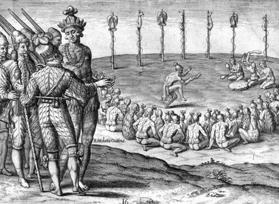 Capo indiano Potano Utina da Theodor de Bry