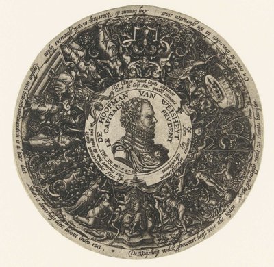 Medaglione con il busto del Capitano della Sapienza, Theodor de Bry, 1577 ca. - 1578 ca. da Theodor de Bry
