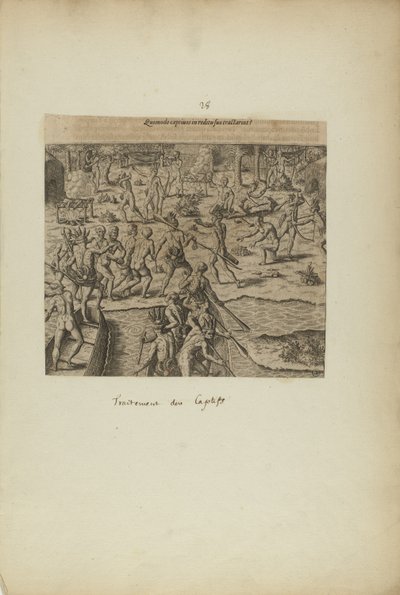Quomodo Captivos in Reditu Suo Tractarint() (dal libro Americae, parte terza) da Theodor de Bry
