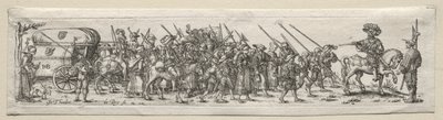 Soldati in marcia da Theodor de Bry