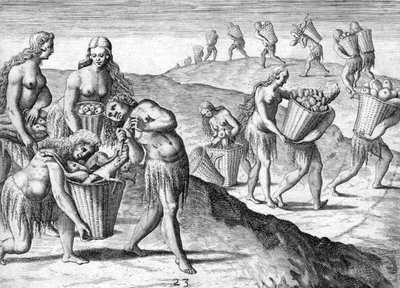 Tribù degli indiani Timucua da Theodor de Bry