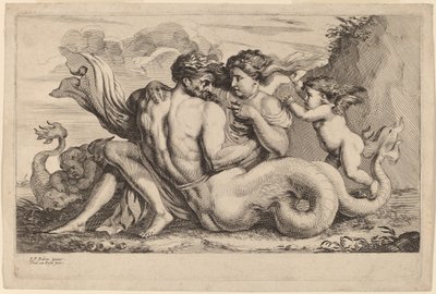 Sirena e Tritone da Theodor van Kessel after Sir Peter Paul Rubens