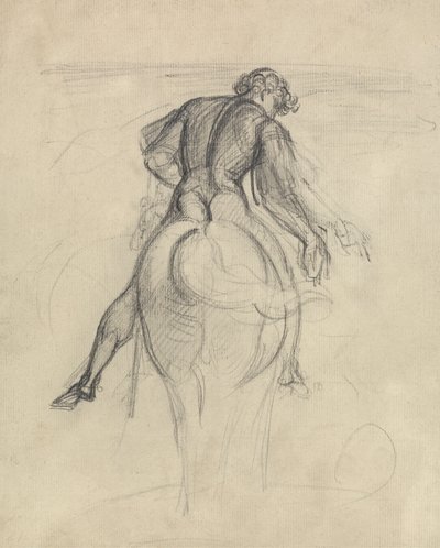 Studio di un uomo a cavallo da Theodor von Holst