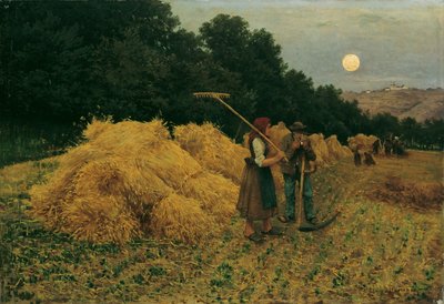 Sorgere della luna dopo il raccolto I da Theodor von Hormann