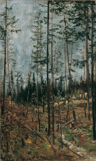 Taglio del bosco a Gödöllö da Theodor von Hormann