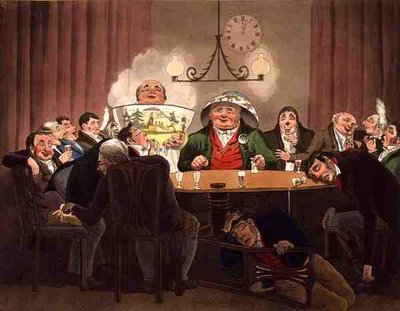 Mattina di Capodanno: Il Vecchio Esce e il Nuovo Entra, inciso da G. Hunt (litografia a colori) da Theodore (after) Lane