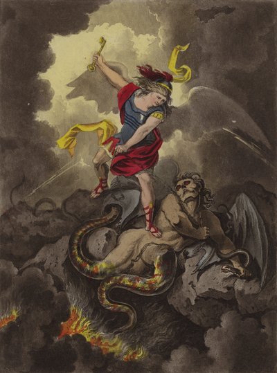 Satana incatenato da Theodore (after) Lane