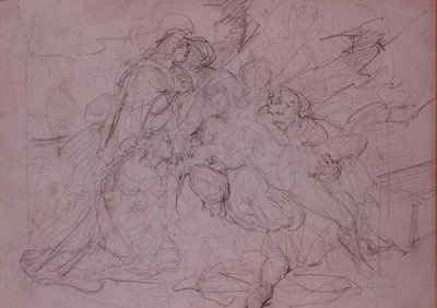 Discesa dalla croce (disegno) da Theodore (attr. to) Gericault