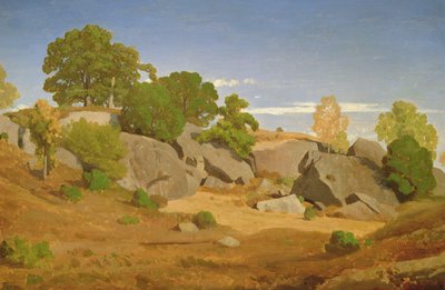 Rocce a Fontainebleau da Theodore Caruelle d Aligny