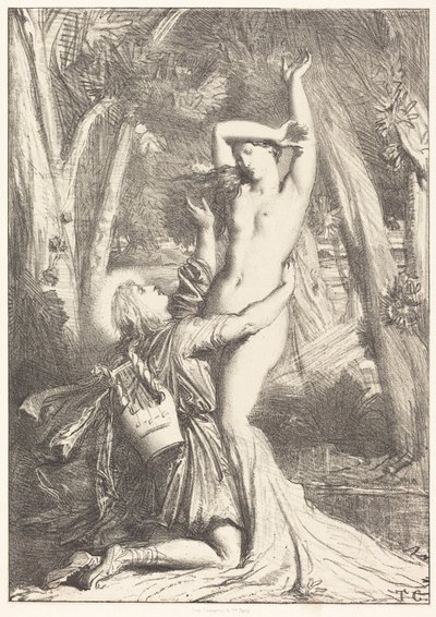 Apollo e Dafne da Théodore Chassériau